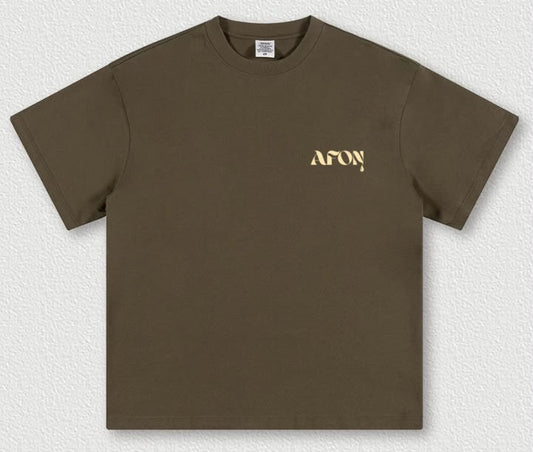 AFON Heavyweight T-Shirt – Brown