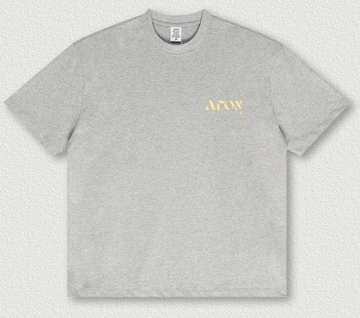 AFON Heavyweight T-Shirt – Light Grey